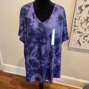 Pretty Sonoma Tye-died Plus size T-shirt.  New with tags.